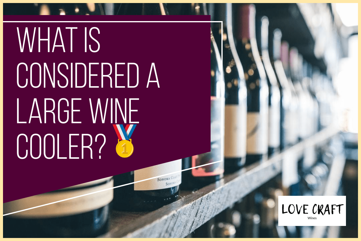 What is considered a large wine cooler 